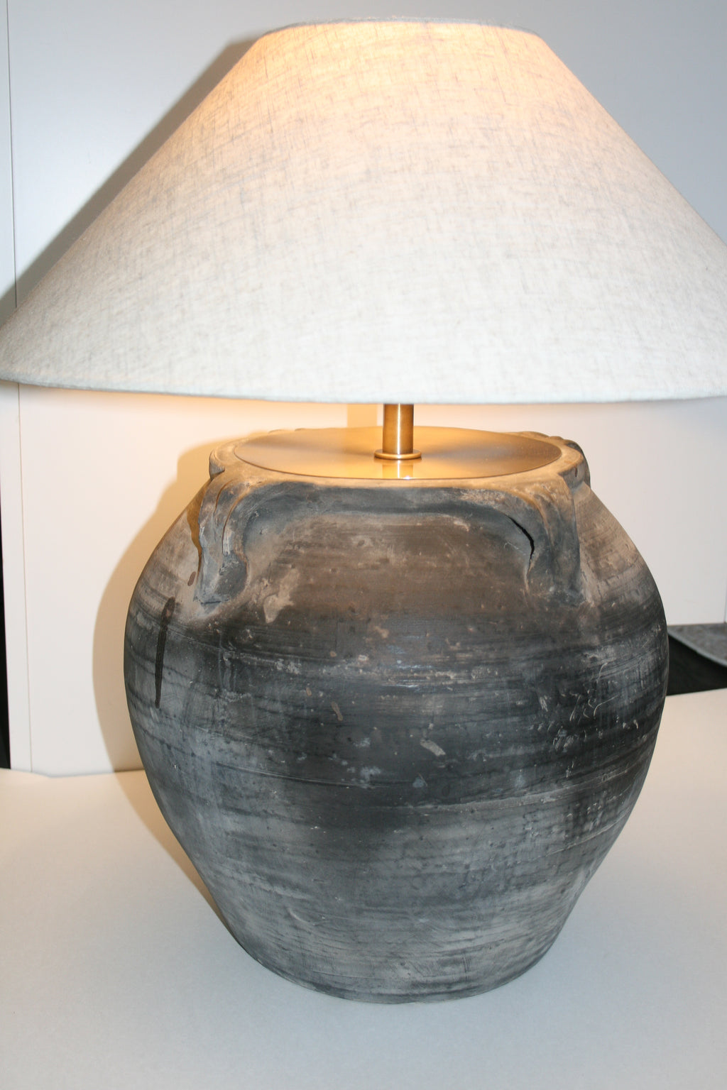 Louis IV Vintage Pot Lamp - Empire Shade