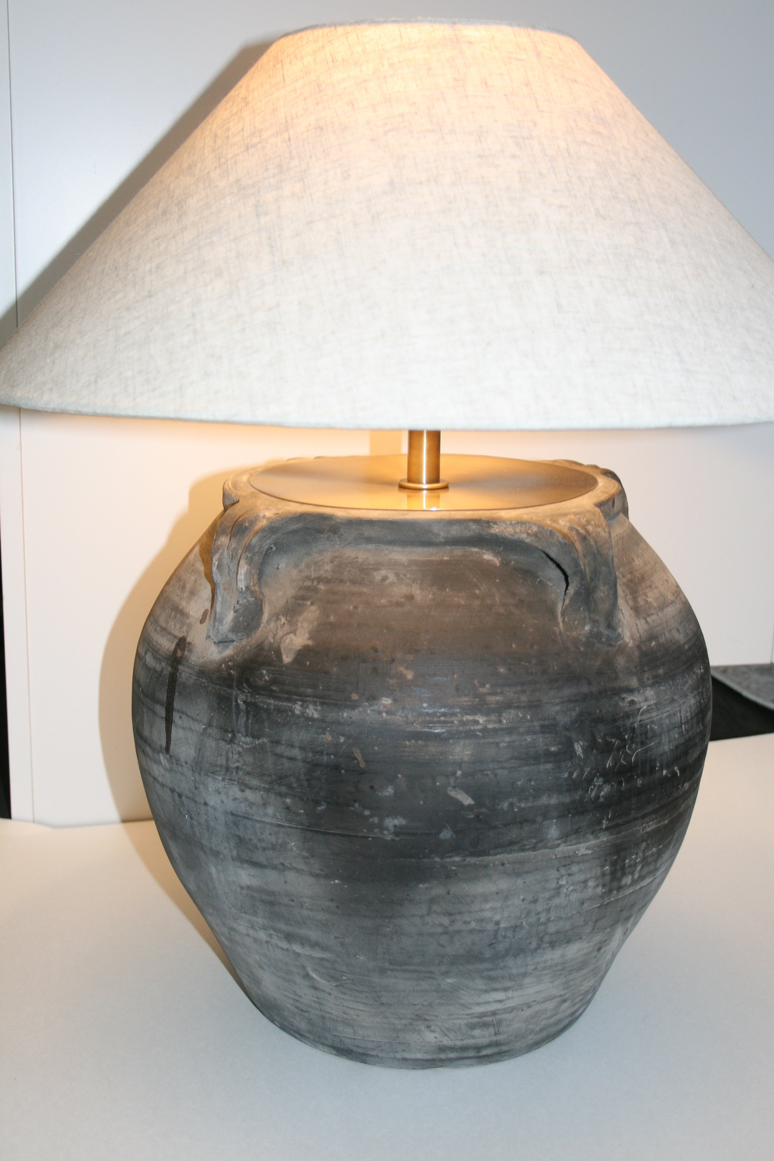 Louis IV Vintage Pot Lamp - Empire Shade