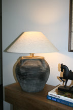 Louis IV Vintage Pot Lamp - Empire Shade
