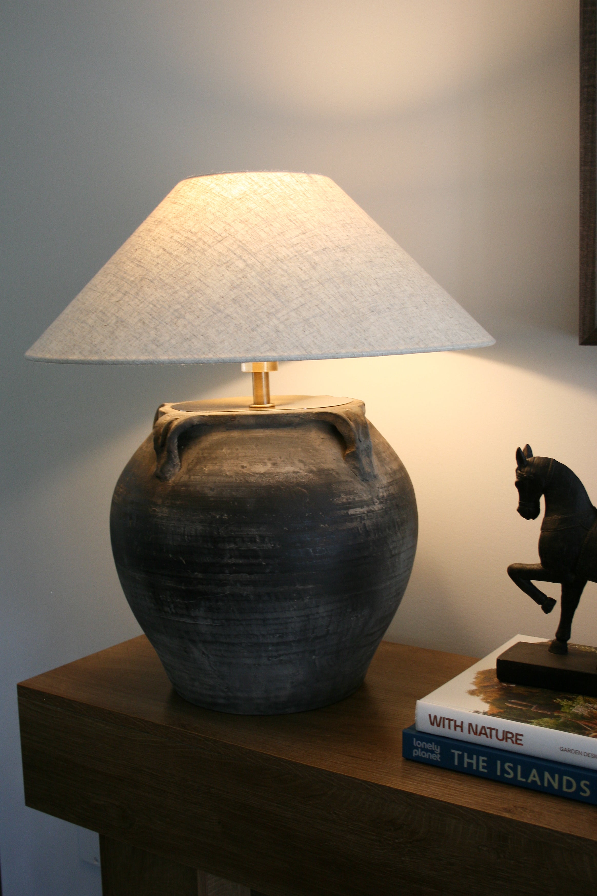 Louis IV Vintage Pot Lamp - Empire Shade