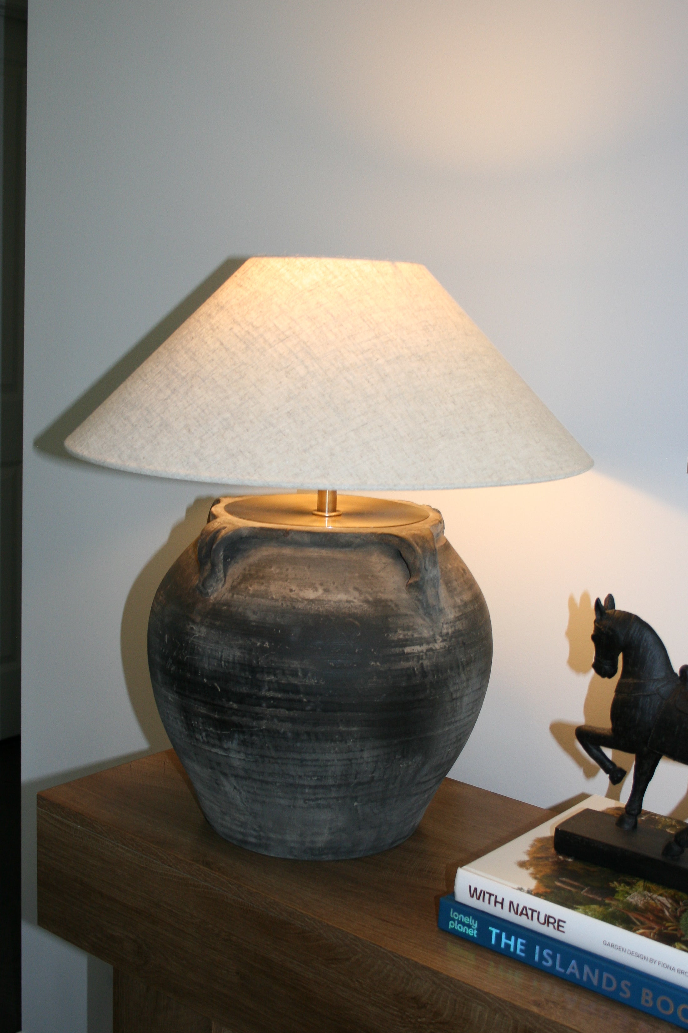 Louis IV Vintage Pot Lamp - Empire Shade